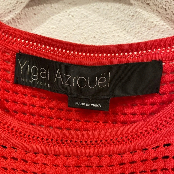 Yigal Azrouel Perforated Sweater Size Small EUC - Picture 3 of 5